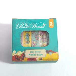 Pioneer Woman Sweet Romance Washi Tape 5 Pack Floral Plaid Truck Craft Tape